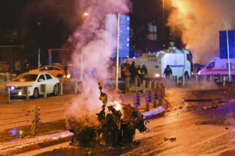 Twin bombings ripped through downtown Istanbul on the evening of 10 December 2016